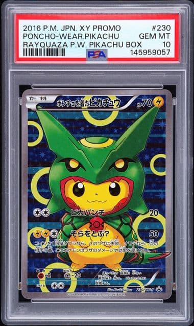Poncho Wear.pikachu PSA 10