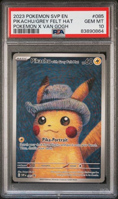 Pikachu/Grey Felt Hat